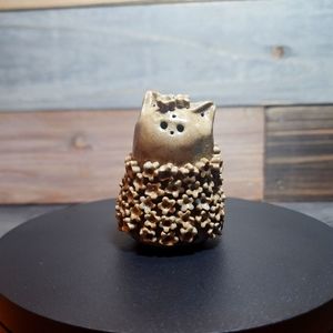 Handmade Ceramic Cat Figurine, Sculpture, Cat Pottery Figurine, Ceramic Cat Art